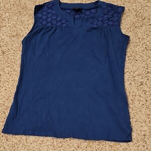 Ann Taylor Navy Blue Tank Top